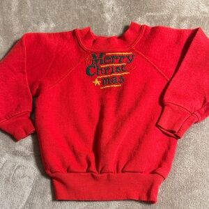 Red Kids Christmas Sweater